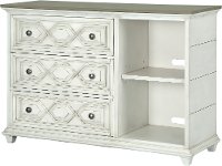 Antique White Printer Stand - Hancock Park