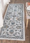 KNS1117 3x8 2 x 7 Runner Cream, Navy & Aqua Area Rug - Kensington-5
