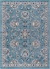 KNS1119 5x8 5 x 7 Medium Aqua, Gray, and Navy Area Rug - Kensington-1
