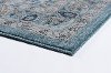 KNS1219 3x8 Aqua, Gray, and Navy 7 Foot Runner Rug - Kensington