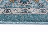KNS1219 3x8 Aqua, Gray, and Navy 7 Foot Runner Rug - Kensington-2