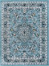 KNS1219 5x8 5 x 7 Medium Aqua, Gray & Navy Area Rug - Kensington-1