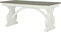 Antique White Trestle Desk - Hancock Park