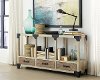 64 Inch Antique White TV Stand - Reclamation Place