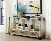 64 Inch Antique White TV Stand - Reclamation Place