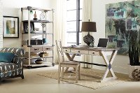 Antique White Contemporary Office Desk - Reclamation Place-2