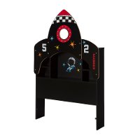 10101 Pure Black Twin Bookcase Headboard - Vito -3