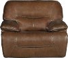 Bramble Brown Leather-Match Power Glider Recliner - Max-1