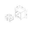 10201 Pure White Nightstand - Little Smileys -3