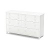 10202 Pure White Double Dresser - Little Smileys