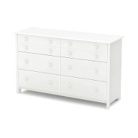 10202 Pure White Double Dresser - Little Smileys