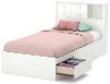 10479 Pure White Twin Mates Bed - Little Smileys -3