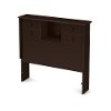 10200 Little Smileys Espresso Twin Bookcase Headboard
