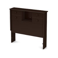 10200 Little Smileys Espresso Twin Bookcase Headboard