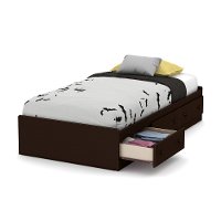 10406 Espresso Twin Mates Bed - Little Smileys