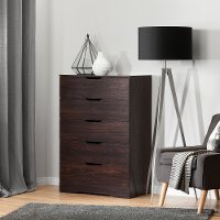 10401 Modern Farmhouse Red-Brown Oak Chest of Drawers - Holland