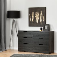 10395 Modern Farmhouse Gray Oak Dresser - Holland