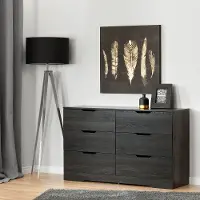 10395 Modern Farmhouse Gray Oak Dresser - Holland