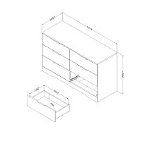 10395 Modern Farmhouse Gray Oak Dresser - Holland-5