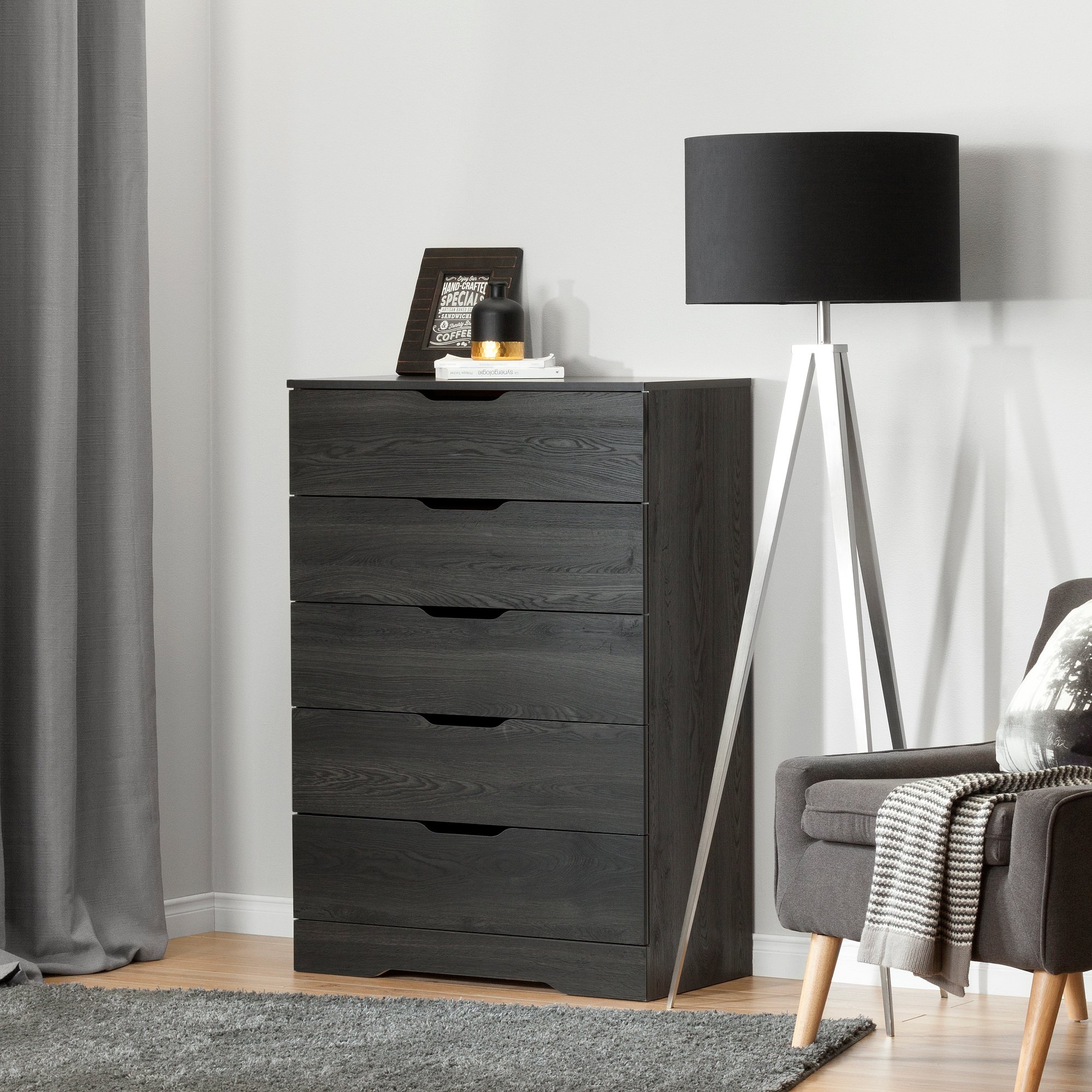10396 Modern Farmhouse Gray Oak Chest of Drawers - Holland-1