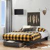 10398 Modern Farmhouse Gray Oak Full-Queen Platform Bed - Holland