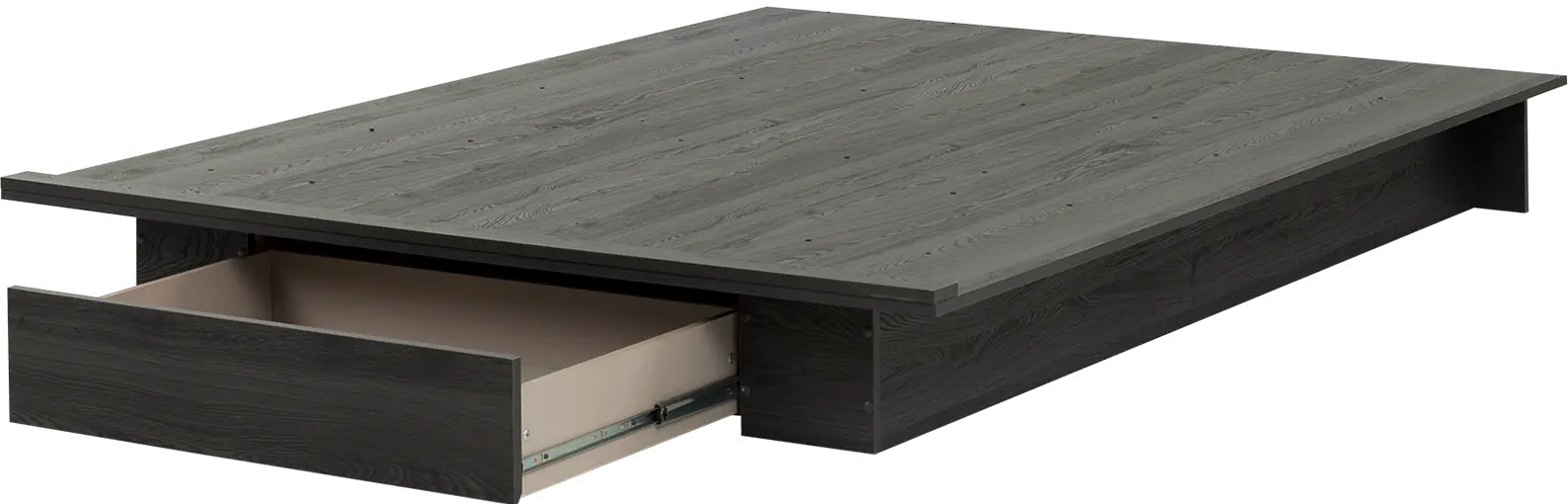 10398 Modern Farmhouse Gray Oak Full-Queen Platform Bed - Holland-4