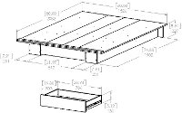 10398 Modern Farmhouse Gray Oak Full-Queen Platform Bed - Holland-5