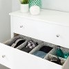 100047 Beige Printed Canvas Drawer Organizers - Storit -3