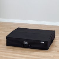 100039 Black Canvas Underbed Storage Box - Storit