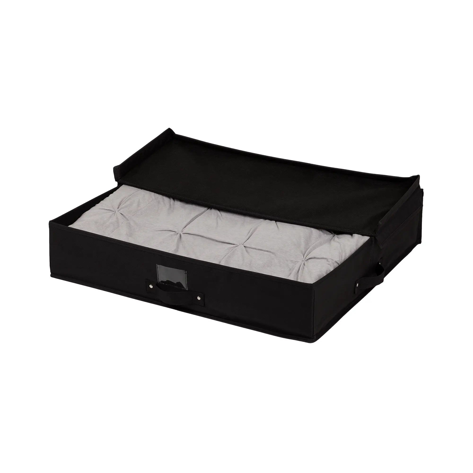 100039 Black Canvas Underbed Storage Box - Storit -3