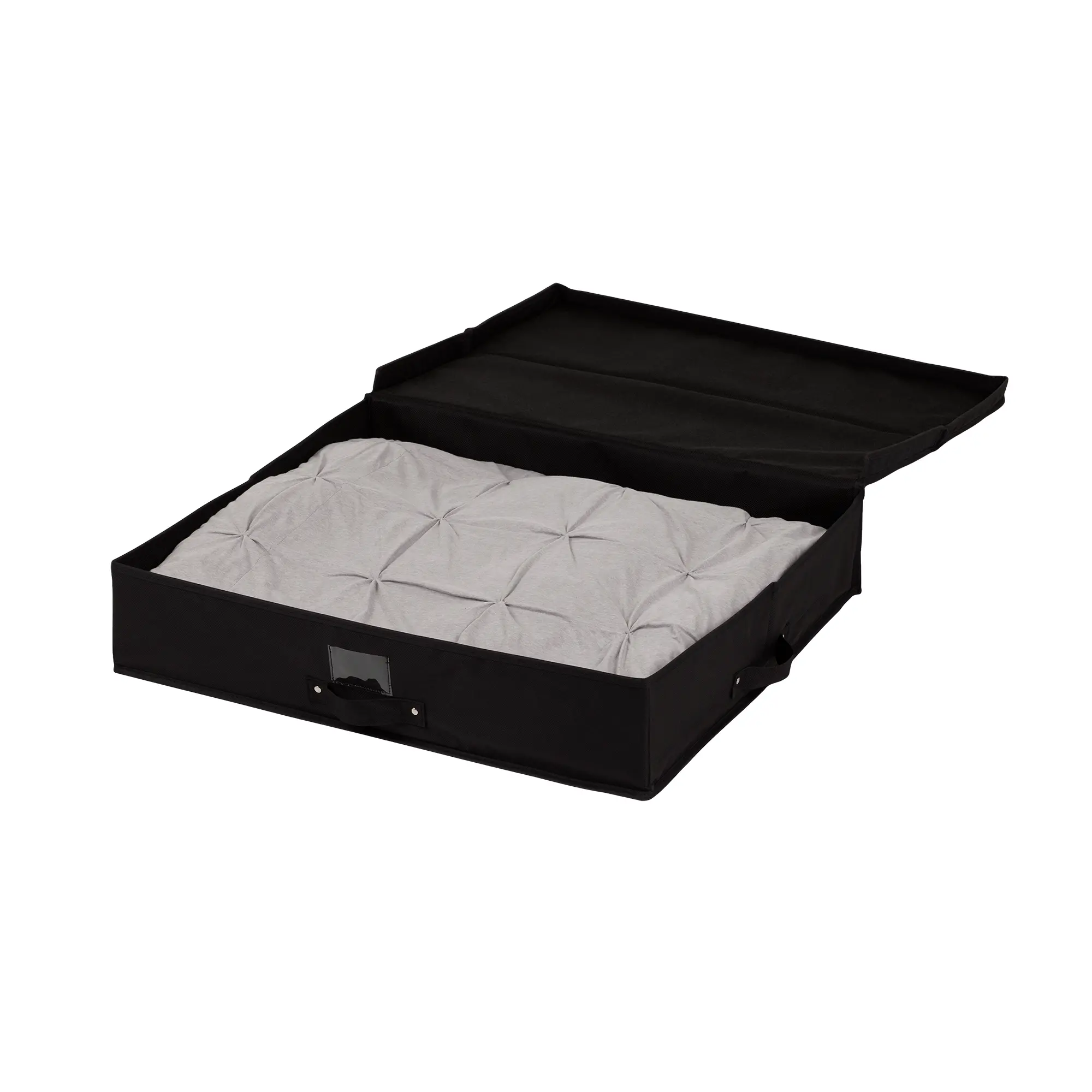 100039 Black Canvas Underbed Storage Box - Storit -4