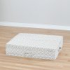 100041 Beige Printed Canvas Underbed Storage Box - Storit