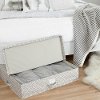 100041 Beige Printed Canvas Underbed Storage Box - Storit-8