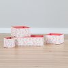 100058 White and Pink Card Cardboard Boxes and Pencil Cup - Storit