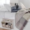 100043 Beige Canvas Bedside Storage Caddy - Storit