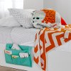 100044 Turquoise Canvas Bedside Storage Caddy - Storit