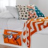 100046 Orange Canvas Bedside Storage Caddy - Storit