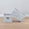 100049 Storit Blueberry Nautical Baskets with Pattern 2-Pack