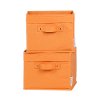 100034 Orange Canvas Baskets 2-Pack - Storit -2