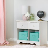 10205 White Wash Double Nightstand - Summer Breeze