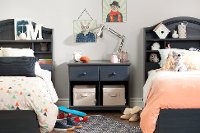 10206 Blueberry Double Nightstand - Summer Breeze -4