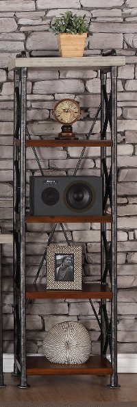 24 Inch Contemporary Bookcase - Steampunk