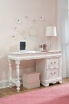 White Traditional Student Desk - Jessica