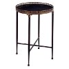 Chic Round Black Accent Table-2