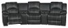 Slate Gray 5 Piece Leather-Match Home Theater Seating - Stern-2