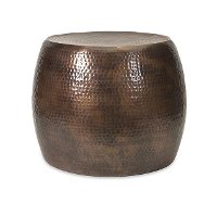 Hammered Short Accent Table - Nuria