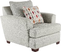 Casual Contemporary Marble Gray Chair - Naomi