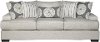Flax Gray Casual Contemporary Sofa - Raven