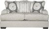 Casual Contemporary Flax Gray Loveseat - Raven