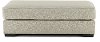 Casual Contemporary Flax Gray Ottoman - Raven